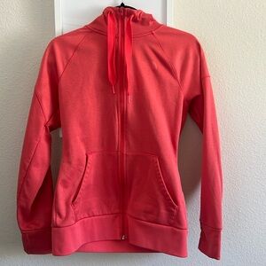 The North Face fleece lined zip up- pink size S